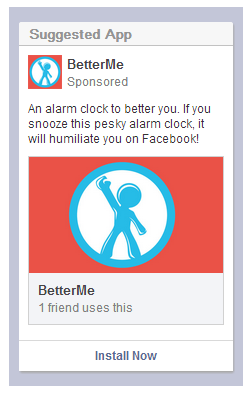 Facebeook Ad Example